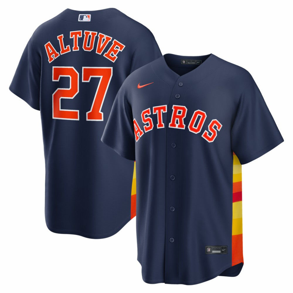 Jose Altuve Houston Astros Alternate 2 Replica Jersey - Navy