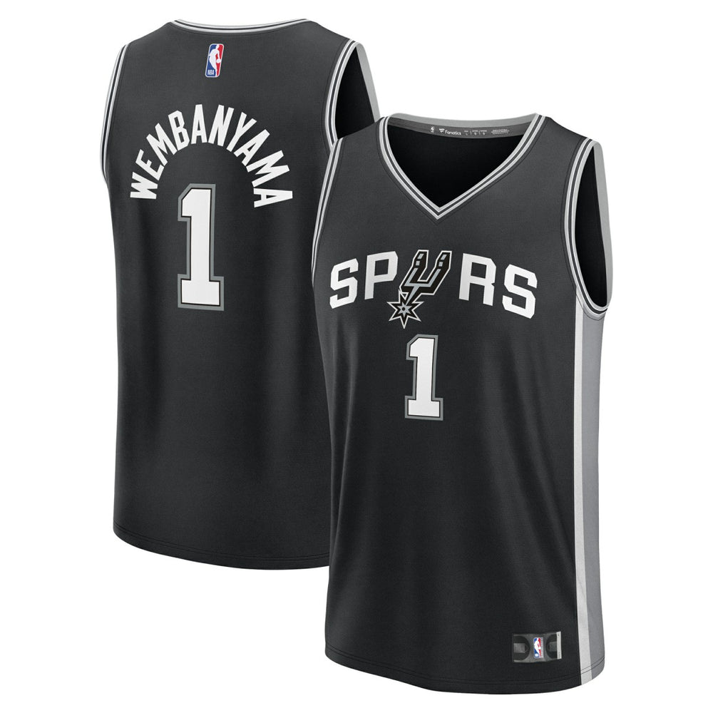 Victor Wembanyama San Antonio Spurs Fast Break Replica Player Jersey - Icon Edition - Black