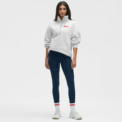 New Jersey Devils lululemon Women's Long Scuba Oversized Half-Zip Funnel Neck Heathered Core Ultra Light Grey