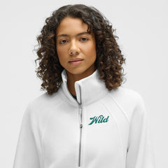 Minnesota Wild lululemon Women's Long Scuba Oversized Half-Zip Funnel Neck White