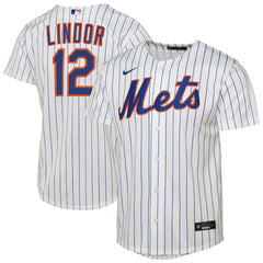 Francisco Lindor New York Mets Youth Home Replica Player Jersey - White