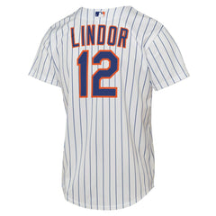Francisco Lindor New York Mets Youth Home Replica Player Jersey - White