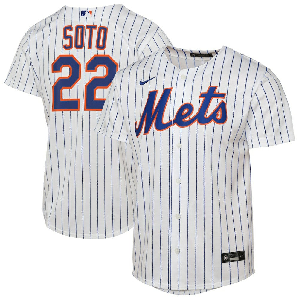 Juan Soto New York Mets Youth Home Replica Player Jersey - White