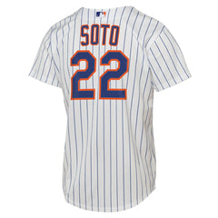 Juan Soto New York Mets Youth Home Replica Player Jersey - White