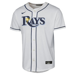 Junior Caminero Tampa Bay Rays Youth Home Replica Player Jersey - White