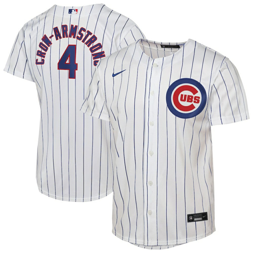 Pete Crow-Armstrong Chicago Cubs Youth Home Replica Player Jersey - White
