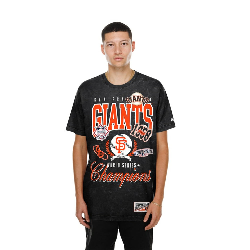 San Francisco Giants Mineral Wash T-Shirt Black | New Era