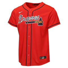 Atlanta Braves Youth Alternate Replica Jersey - Red