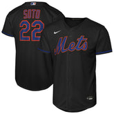 Juan Soto New York Mets Youth Alternate Replica Jersey - Black
