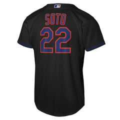 Juan Soto New York Mets Youth Alternate Replica Jersey - Black