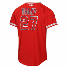 Mike Trout Los Angeles Angels Youth Alternate Replica Jersey - Red