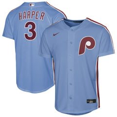 Bryce Harper Philadelphia Phillies Youth Alternate Replica Jersey - Light Blue