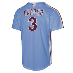 Bryce Harper Philadelphia Phillies Youth Alternate Replica Jersey - Light Blue
