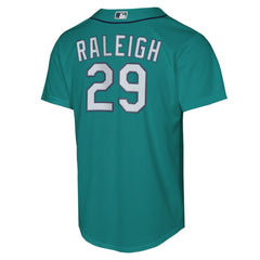 Cal Raleigh Seattle Mariners Youth Alternate Replica Jersey Teal | Nike