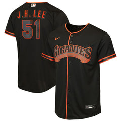 Jung Hoo Lee San Francisco Giants Youth Alternate 2 Replica Jersey - Black