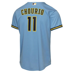 Jackson Chourio Milwaukee Brewers Youth Road Replica Jersey - Light Blue