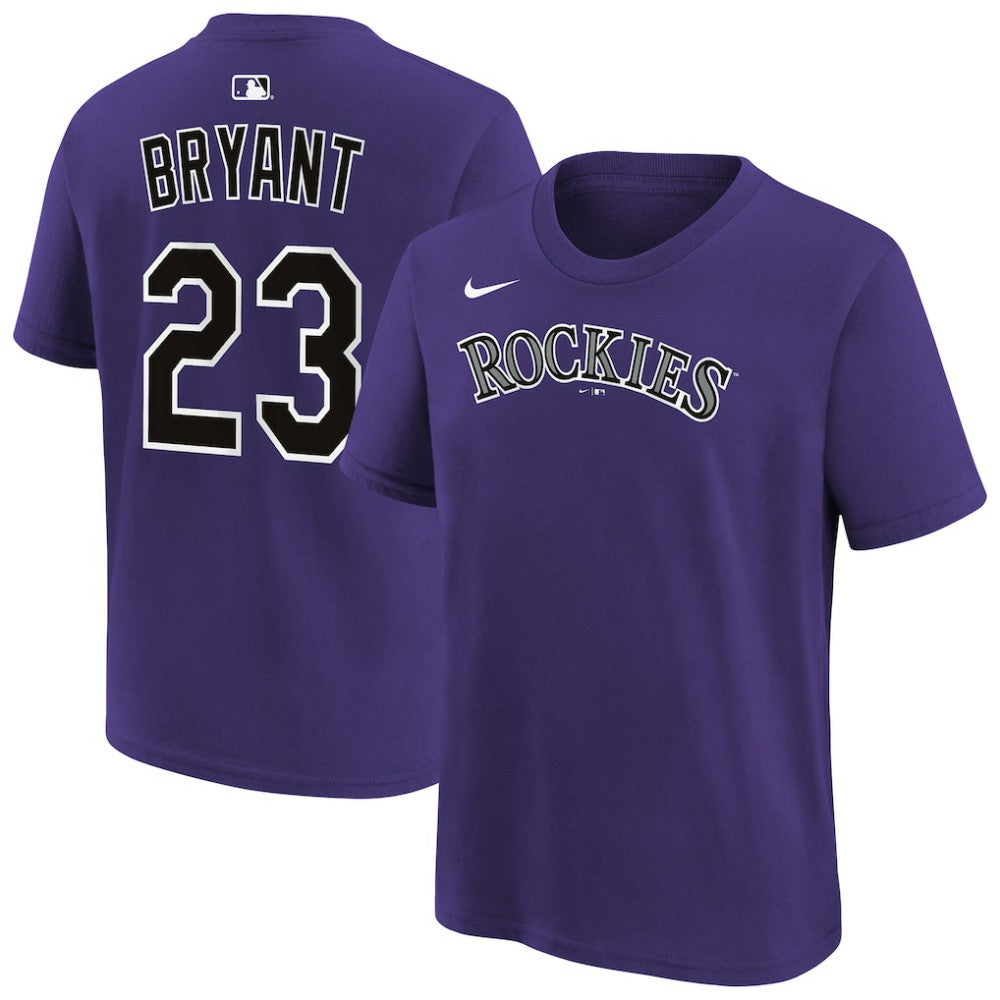 Kris Bryant Colorado Rockies Youth Name & Number T-Shirt Purple | Nike