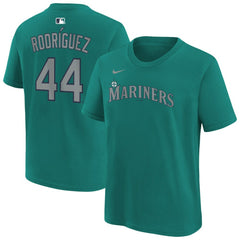 Julio Rodríguez Seattle Mariners Youth Name & Number T-Shirt Teal | Nike