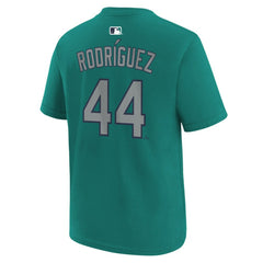 Julio Rodríguez Seattle Mariners Youth Name & Number T-Shirt Teal | Nike