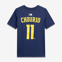Jackson Chourio Milwaukee Brewers Youth Name & Number T-Shirt Navy | Nike