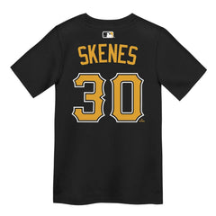 Paul Skenes Pittsburgh Pirates Preschool Name & Number T-Shirt Black | Nike