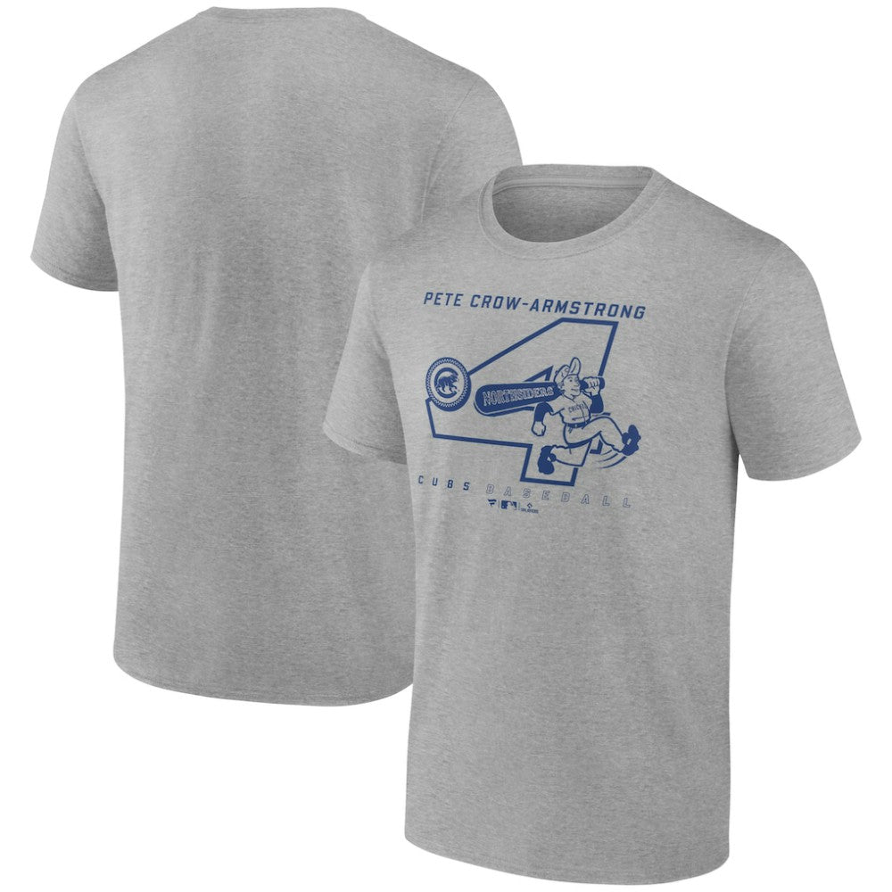 Pete Crow-Armstrong Chicago Cubs Graphic Player T-Shirt Heather Gray
