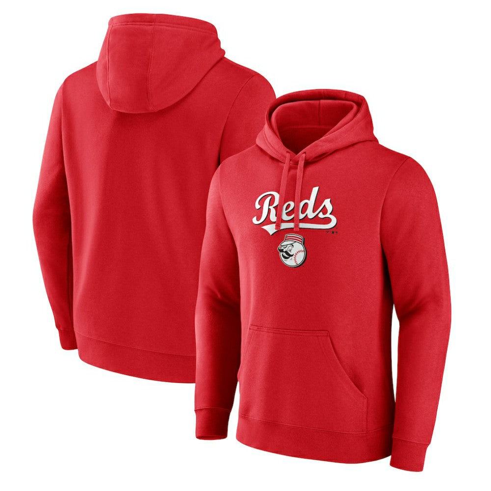 Cincinnati Reds Team Lockup Hoodie Red