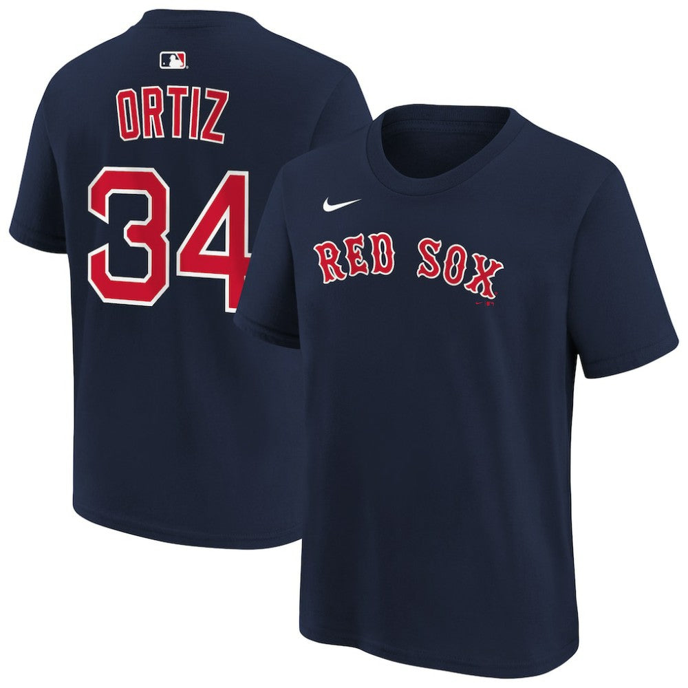 David Ortiz Boston Red Sox Youth Name & Number T-Shirt Navy | Nike