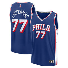 V. J. Edgecombe Philadelphia 76ers Youth 2025 NBA Draft First Round Pick Fast Break Replica Jersey - Icon Edition - Royal