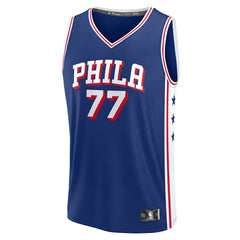 V. J. Edgecombe Philadelphia 76ers Youth 2025 NBA Draft First Round Pick Fast Break Replica Jersey - Icon Edition - Royal