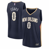 Jeremiah Fears New Orleans Pelicans 2025 NBA Draft First Round Pick Fast Break Replica Jersey - Icon Edition - Navy