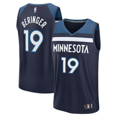 Joan Beringer Minnesota Timberwolves 2025 NBA Draft First Round Pick Fast Break Replica Jersey - Icon Edition - Navy