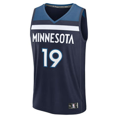 Joan Beringer Minnesota Timberwolves 2025 NBA Draft First Round Pick Fast Break Replica Jersey - Icon Edition - Navy