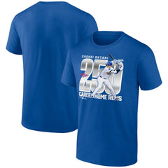 Shohei Ohtani Los Angeles Dodgers 250 Home Runs T-Shirt Royal