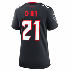 Nick Chubb Houston Texans Women's Team Game Jersey - Navy