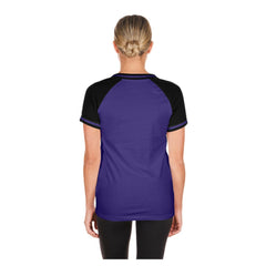 Colorado Rockies Women's Gameday V-Neck T-Shirt Purple | New Era