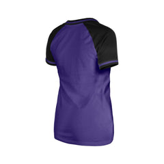 Colorado Rockies Women's Gameday V-Neck T-Shirt Purple | New Era