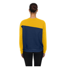 Milwaukee Brewers Women's Gameday Fleece Sweatshirt Navy/Gold | New Era