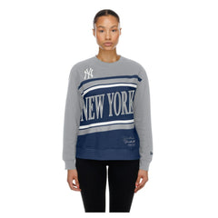 New York Yankees Women's Gameday Fleece Sweatshirt Navy/Gray | New Era