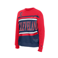 Cleveland Guardians Women's Gameday Fleece Sweatshirt Navy/Red | New Era