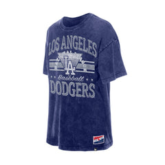 Los Angeles Dodgers Women's Oversized Boyfriend T-Shirt Blue | New Era