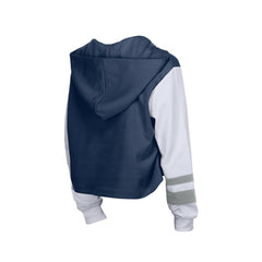 New York Yankees Women's Boxy Lace-Up Hoodie Navy | New Era