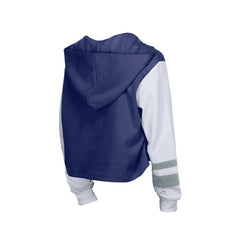 Los Angeles Dodgers Women's Boxy Lace-Up Hoodie Royal | New Era