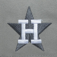 Houston Astros Cooperstown Thunderstorm Head Coach Pro-Crown Adjustable Hat Gray | Mitchell & Ness