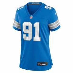 Tyleik Williams Detroit Lions Women's Team Game Jersey - Blue
