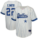 Emmitt Smith Dallas Cowboys Youth Retired Player Name & Number Baseball Jersey - Cream outlet