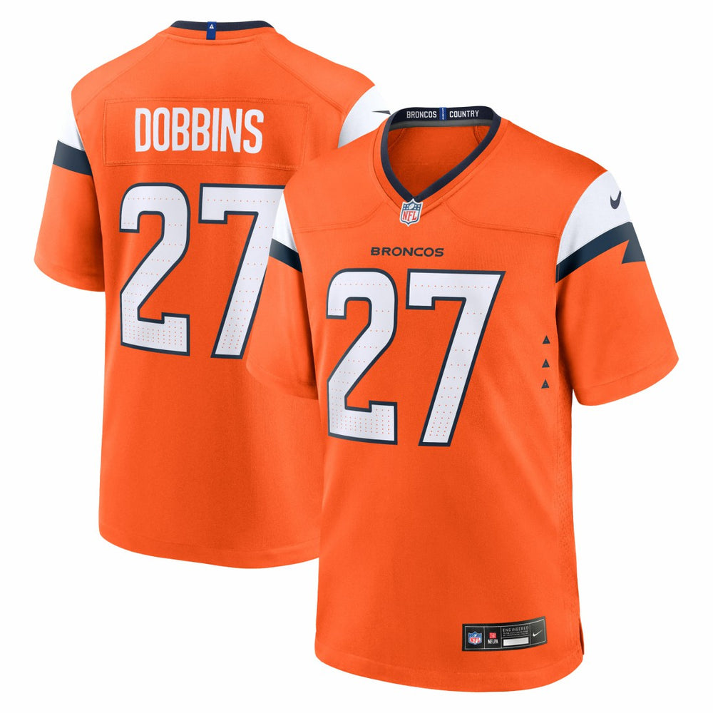 J.K. Dobbins Denver Broncos Team Game Jersey - Orange