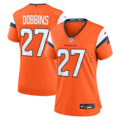 J.K. Dobbins Denver Broncos Women's Team Game Jersey - Orange
