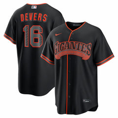 Rafael Devers San Francisco Giants Alternate Replica Jersey - Black