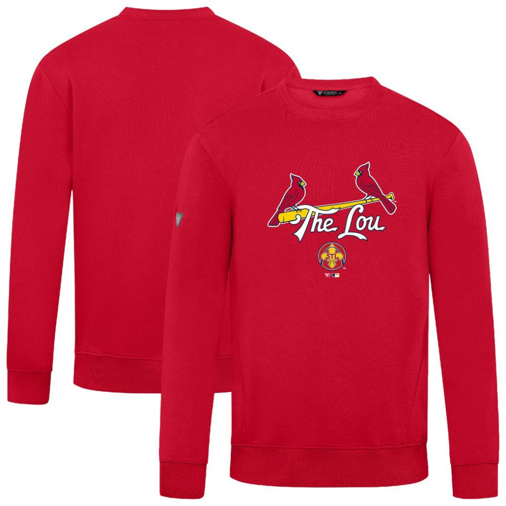 St. Louis Cardinals Levelwear City Connect Zane Back Splash Sweatshirt Red